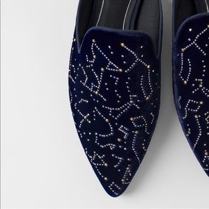 🆕 Zara | Velvet Constellation Flats